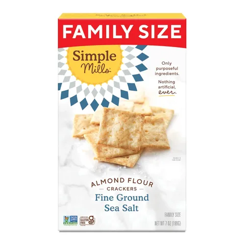 Vista 16 de Simple Mills Galletas de Harina de Almendra, Tomate Seco y Albahaca - Sin Gluten, Veganas, Aperitivos Saludables, a Base de Plantas, 4.25 Onzas