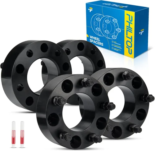 Vista 19 de PHILTOP 4x100 1.25" Espaciadores de rueda para Yaris, 2 piezas de espaciadores de rueda centrados en buje con 54.1mm de diámetro interior del buje