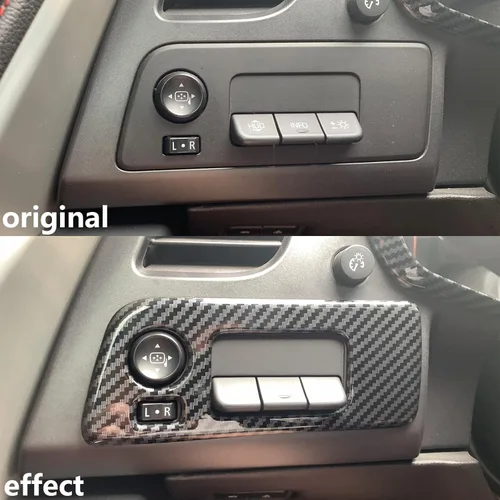 Vista 3 de Para Corvette C7 Fibra de Carbono Interruptor de Faro Cubierta Accesorios para 2014-2019 Chevrolet Corvette C7