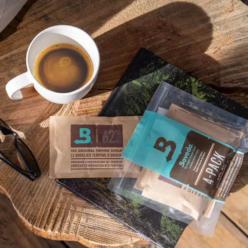 Vista 8 de Boveda Paquetes de control de humedad bidireccional 62% para almacenar 1 libra – Tamaño 67 – Paquete de 4 – Absorbentes de humedad para contenedores