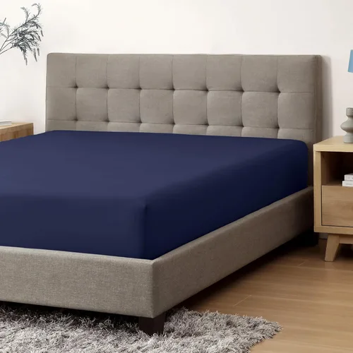 Vista 14 de CirclesHome Sábana bajera ajustable de satén de poliéster y algodón de tamaño RV (48 x 75), ultra suave y cómoda, protege el colchón de la suciedad