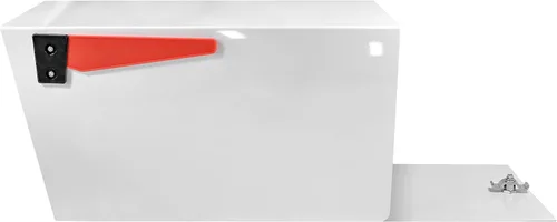 Vista 3 de Mail Boss 7529V Mail Manager - Buzón de seguridad con cierre de seguridad, color blanco alpino