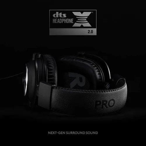 Vista 3 de Logitech G PRO Gaming Headset de 2 generación cómodos y duraderos con controladores de audio PRO-G de 1969in aluminio acero y espuma viscoelástica
