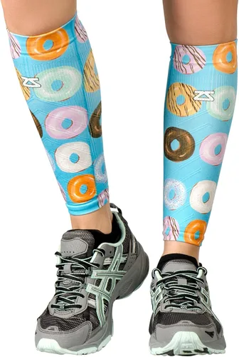 Vista 17 de Zensah Mangas de compresión para piernas para correr, férula de espinilla, manga de compresión de pantorrilla para hombres y mujeres