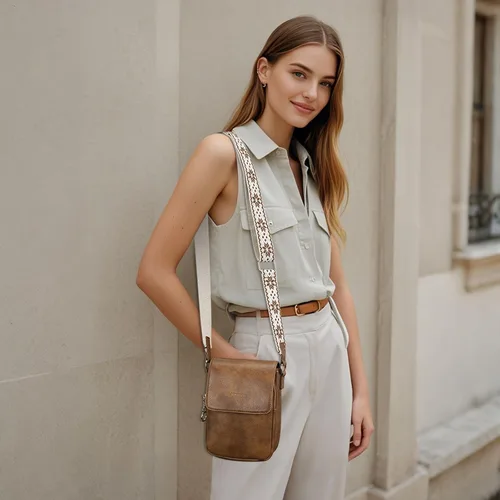 Vista 2 de APHISON Bolsos cruzados pequeños para mujer, a la moda, cartera de cuero para teléfono, monederos para tarjetas, ranuras para tarjetas con correa