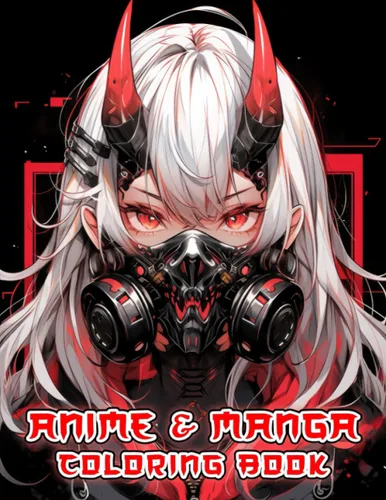 Anime And Manga Coloring Book For Teens And Adults Dive into Japanese Portraits Wolves, Dragons, Skulls, Goblins, and Your Artistic Imagination ...