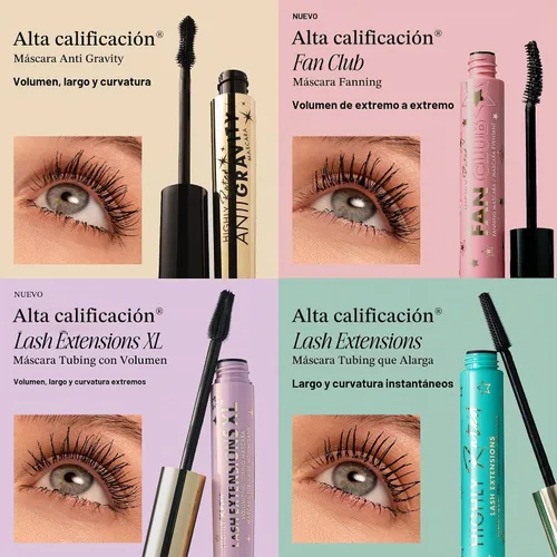 Vista 7 de Milani Extensiones de pestañas altamente calificadas XL Volumizing Tubing Negro
