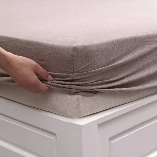 Vista 31 de PURE ERA Sábana bajera ajustable de algodón de punto de jersey (sin sábana encimera ni fundas), bolsillo profundo de hasta 15 a 20 pulgadas, ultra