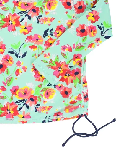 Vista 7 de RuffleButts - Conjunto de traje de baño de 2piezas con protección solar SPF50+ para niñabebé, bikini con camiseta de protección anti-brotes