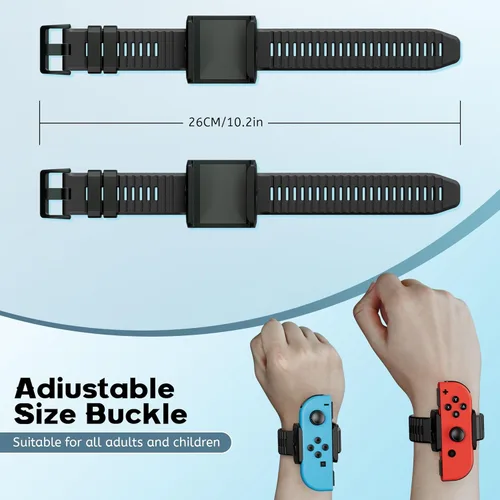 Vista 3 de Upgraded Wrist Bands for Just Dance 2024 2023 2022 2021 Switch and for Zumba Burn It Up, Soft Silicone Dance Straps for Switch & Switch OLED Joy Con