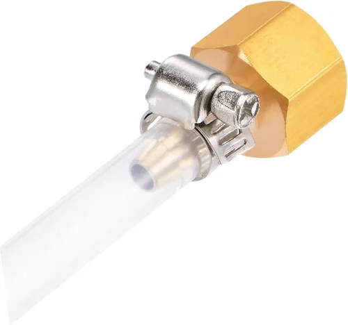 Vista 4 de Uenede 6 accesorios de púas de manguera de latón de 1/2 pulgada NPT hembra a 1/2 pulgadas, conector adaptador de púas incluye 6 abrazaderas de acero