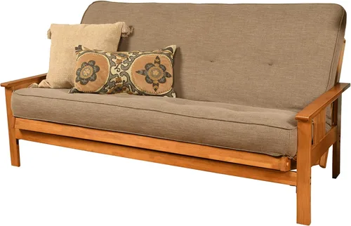 Vista 131 de MFD Futón Montana, Verde, Tela Madera, Colchón de ante de turba