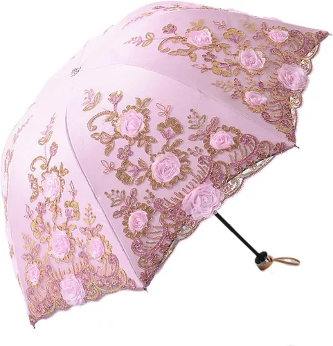 Vista 109 de Honeystore - Parasoles de encaje de flores para fiesta de boda, paraguas nupcial de encaje