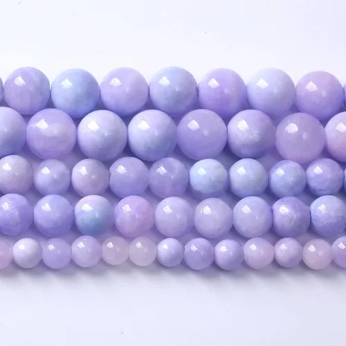 Vista 17 de 60 piezas de cuentas de piedra natural de 6 mm de esmeralda verde Cuentas sueltas redondas de piedra de curación de energía AAA para hacer joyas