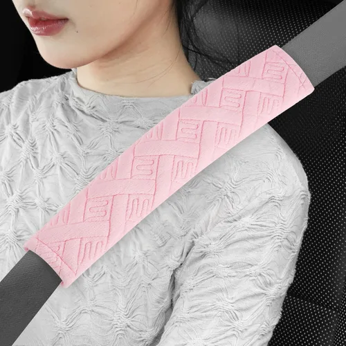 Vista 8 de JUSTTOP - Juego de 2 almohadillas universales para cinturón de seguridad de auto para una conducción más cómoda, fundas para correa de hombro