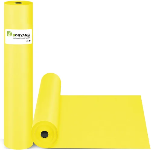Vista 21 de Papel de regalo negro de 15 x 390 pulgadas, rollo de papel kraft para tablón de anuncios, papel de arte, caballete de póster, rollo de papel