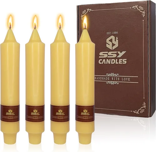 Vista 23 de Velas de hechizo blanco de 5 pulgadas, velas cortas cónicas de vigilia, velas de campanilla, 4 unidades para oración y meditación de fe religiosa