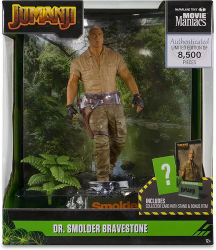 Vista 5 de McFarlane Toys - Figura posada de Movie Maniacs Smolder (Jumanji) de 6 pulgadas