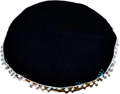 Vista 9 de CRAFT KALA Funda de almohada redonda con diseño de mandala estilo bohemio, meditación, india, para sala de estar, sala de yoga, decoración