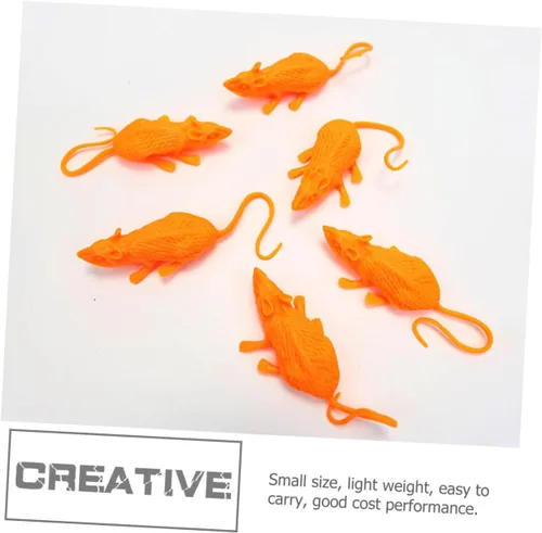 Vista 9 de Kisangel 18pcs Realistic Fake Mouse Decor for Halloween Pranks Unique Mice Toy Layout Props Soft Material for Home and Party Decoration Chic and