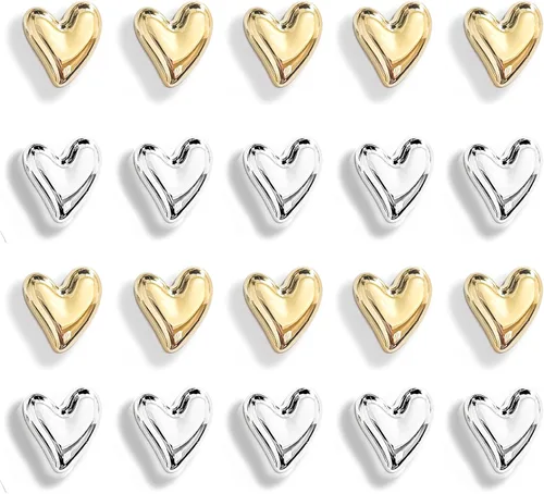 Vista 26 de 12 imanes negros para nevera de 0.83 pulgadas, pequeños imanes de corazón para refrigerador, lindo juego de imanes decorativos para el hogar