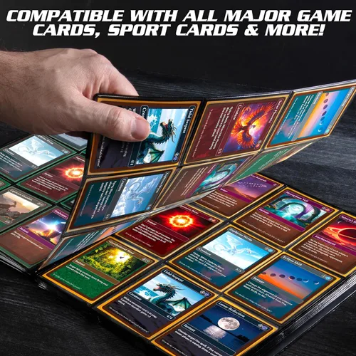 Vista 5 de Monster Binder - Álbum de tarjeta coleccionables, 9 bolsillos para tarjetas, retiene 360 de Yugioh, Magic, y Pokémon