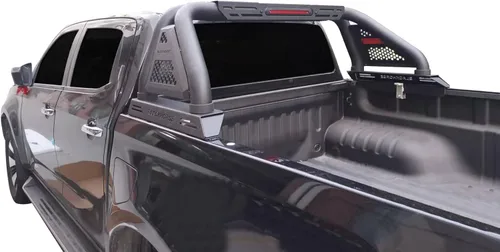 Vista 3 de Black Horse Off Road Classic Pro - Barra antivuelco modular texturizada negra compatible con Nissan Frontier RB07MT 2005-2021