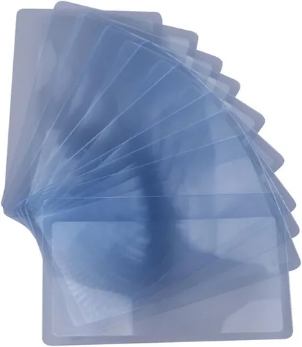 NUOMI Lupa de bolsillo tamaño tarjeta de crédito, 3 lupas de joyería (paquete de 50)