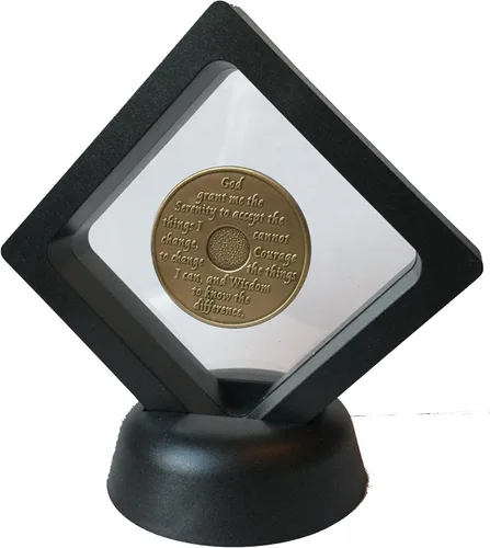 Vista 2 de Black Diamond Plaza Medallón Challenge Coin chip Display Stand Holder Magic Suspensión Caja