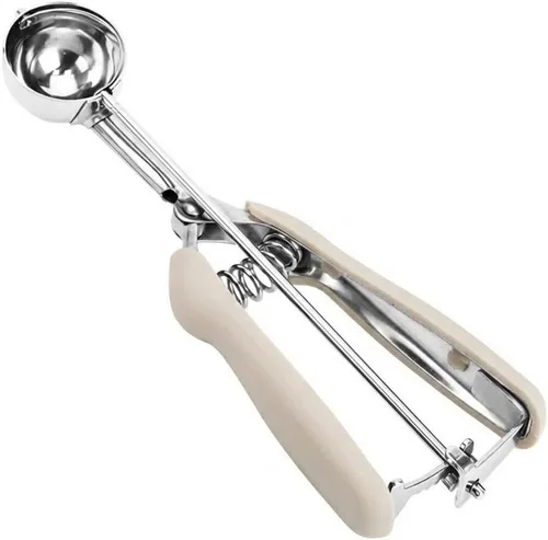 Vista 24 de Cuchara de Helado y Galletas de Acero Inoxidable - Capacidad de 5.3Tbsp/80ml/2.7oz, Liberación con Gatillo
