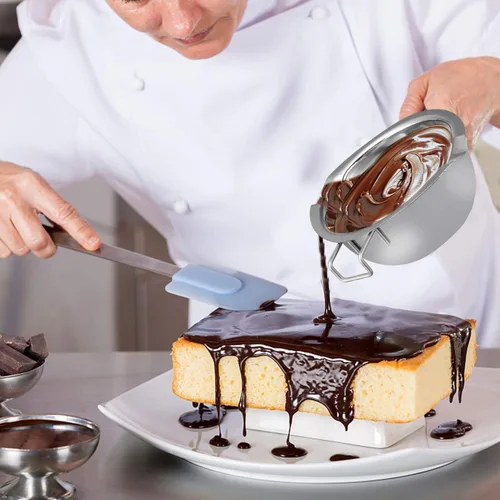 Vista 9 de EXCEART Olla de fusión de velas doble para derretir queso y mantequilla de cera de chocolate, olla de acero inoxidable de 11.02 pulgadas con mango