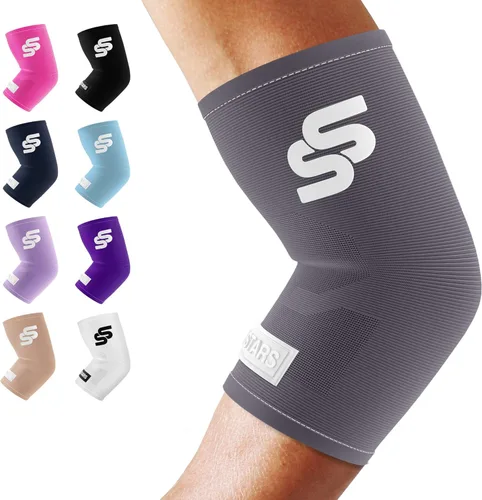 Vista 9 de Sleeve Stars Elbow Sleeve for Pain Relief & Protection - Elbow Compression Sleeve for Women & Men - Supportive Elbow Brace for Tendonitis, Recovery