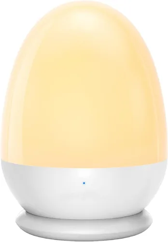 Luz nocturna para bebé para niños, luz nocturna de huevo portátil con base de carga estable, lámpara nocturna táctil de guardería para lactancia
