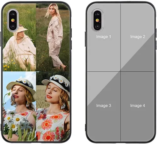 Vista 200 de Funda de teléfono personalizada para Apple iPhone SE 2022/2020 iPhone 7/8, funda personalizada personalizada de vidrio templado antiarañazos, funda
