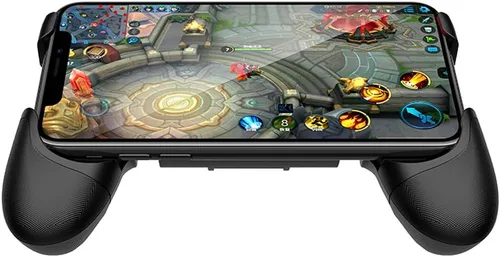 Vista 8 de SUNCHI Joystick universal para juegos móviles en espiral, mini joystick de juego, controlador de agarre basculante, Joypad, soporte plegable