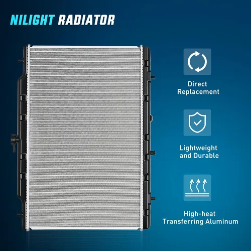 Vista 2 de Nilight Radiador para Nissan Rogue 2008 2009 2010 2011 2012 2013, Rogue Select 2014 2015 2.5L AWD FWD Performance Aluminio Reemplazo OEM