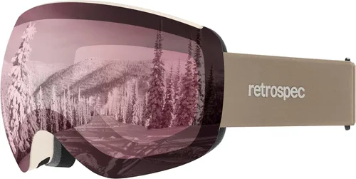 Vista 14 de Retrospec Traverse Plus Ski & Snowboard Snow Goggles and Interchangeble Lenses for Men and Women, Anti-Fog and OTG Design