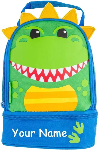 Vista 16 de Stephen Joseph Lonchera personalizada – Bolsa de almuerzo con estampado de animales – Lonchera de amigos – Suministros de regreso a clases – Bolsa