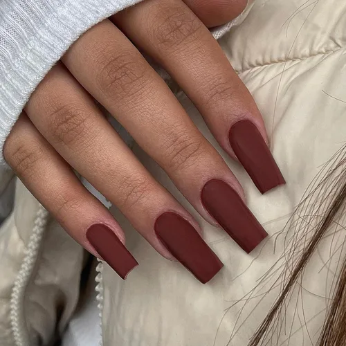 Vista 32 de Uñas postizas a presión negras de longitud media y forma cuadrada, Xcreando uñas postizas acrílicas estilo ataúd de longitud media, uñas adhesivas