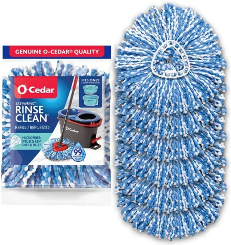 Vista 7 de O-Cedar Recambio de fregona giratoria de microfibra RinseClean, 1 unidad (Paquete de 2)