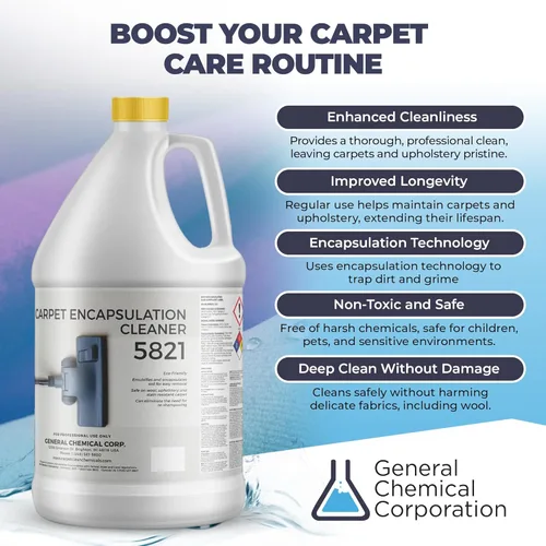 Vista 4 de Carpet Encapsulation Cleaner 5821 - Champú para alfombras para tapicería, alfombras y lana, secado rápido, limpieza consciente de la naturaleza