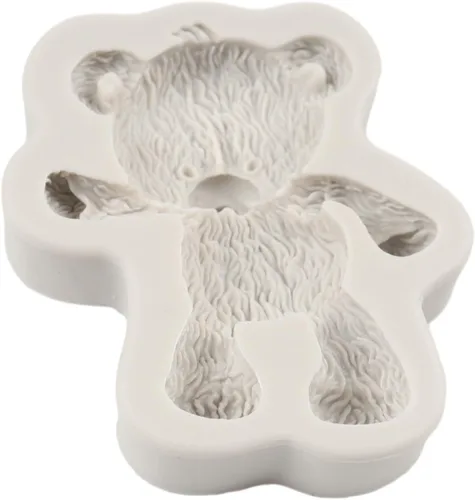 Vista 4 de Moldes de silicona para fondant, molde de chocolate de oso para osos de peluche, decoración de pasteles, decoración de cupcakes, caramelo