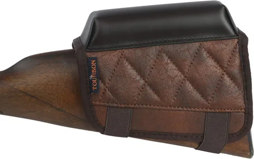 Vista 8 de TOURBON Almohadilla de descanso para mejillas con soporte de carcasa de rifle .22, cubierta táctica para armas, bolsa de transporte de municiones