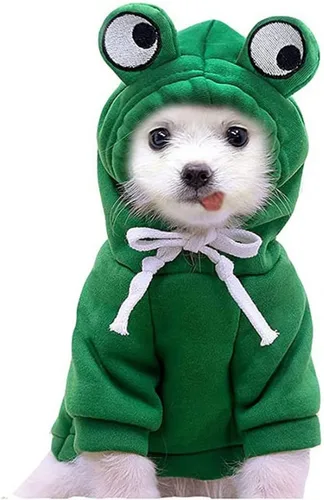 Disfraces de Navidad para perros, Halloween, sudaderas con capucha para perros pequeños, gatos, trajes de cachorro de gato, ropa Yorkie Chihuahua