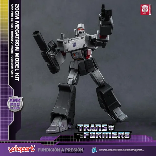 Vista 5 de YOLOPARK Megatron Transformer Toy - Figura de acción Transformers G1 Megatron de 7.87 pulgadas con armamento mejorado, juguetes transformadores