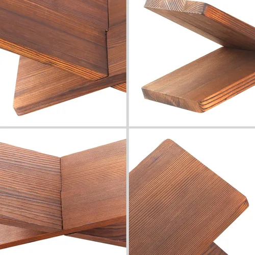 Vista 6 de Soporte para libros para lectura, soporte de libros de madera maciza para libros abiertos y cerrados, libros de cocina, revistas, libros de texto