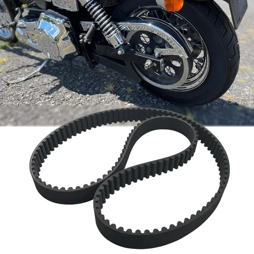 Vista 7 de Correa de transmisión trasera 128T 1-1/8" Compatible con Harley Davidson Sportster 883 1200 XL Buell 1991-2003 Reemplaza 40022-91 1204-0042