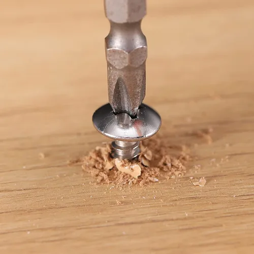 Vista 7 de Tornillo de madera #14 x 3/4" con cabeza Phillips de lenteja 100 piezas, tornillos autorroscantes de acero inoxidable 18-8 (304) de autorroscado