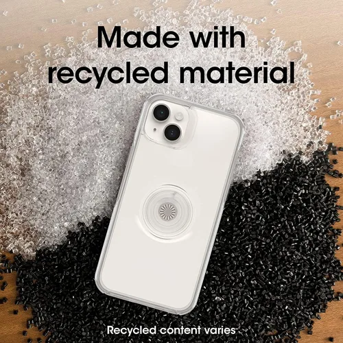 Vista 6 de OtterBox + Pop Symmetry Clear Series - Funda para iPhone 14 y iPhone 13 (Solo) - Embalaje no comercial - Transparente