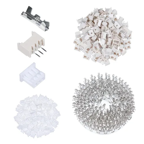 Vista 24 de CQRobot JST EL 4.5 mm de paso 2 pines conector electrónico IC macho, enchufes hembra carcasa y kit de terminales de crimpado en T macho/hembra. 50